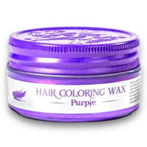 BARBERTIME Hair Styling Coloring Wax | Temporary Hair Dye | Cosplay Masquerade Nightclub Halloween | 100ml (Purple)