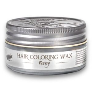 BARBERTIME Hair Styling Coloring Wax | Temporary Hair Dye | Cosplay Masquerade Nightclub Halloween | 100ml (Grey)