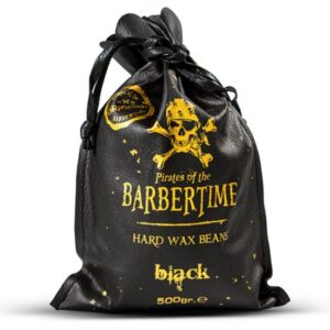 BARBERTIME Hair Removal Hard Wax Beans | Hot Wax Beads | Painless Gentle (Black) 500gr