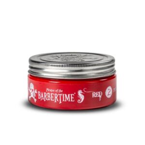 BARBERTIME Hair Styling Waxes | Long Lasting | Unisex Use 150ml (Red)