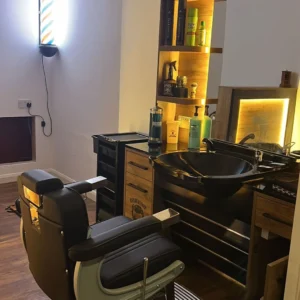 Barber Unit with Sink & Led Light