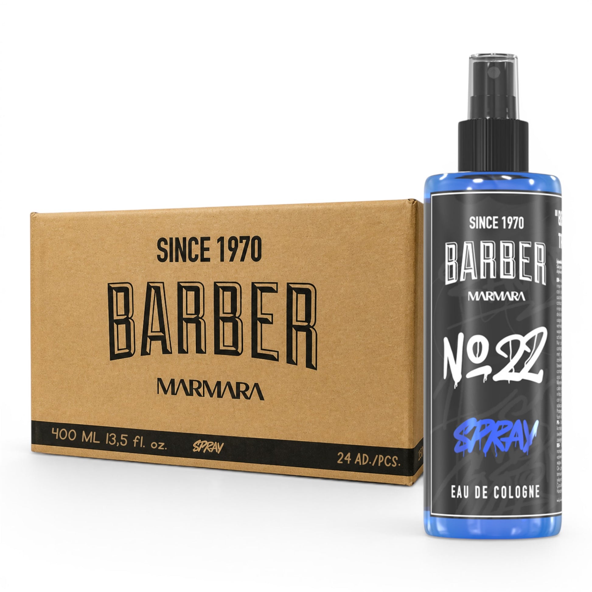 Refreshing Barber Marmara cologne for professional post-shave finishing and everyday grooming.