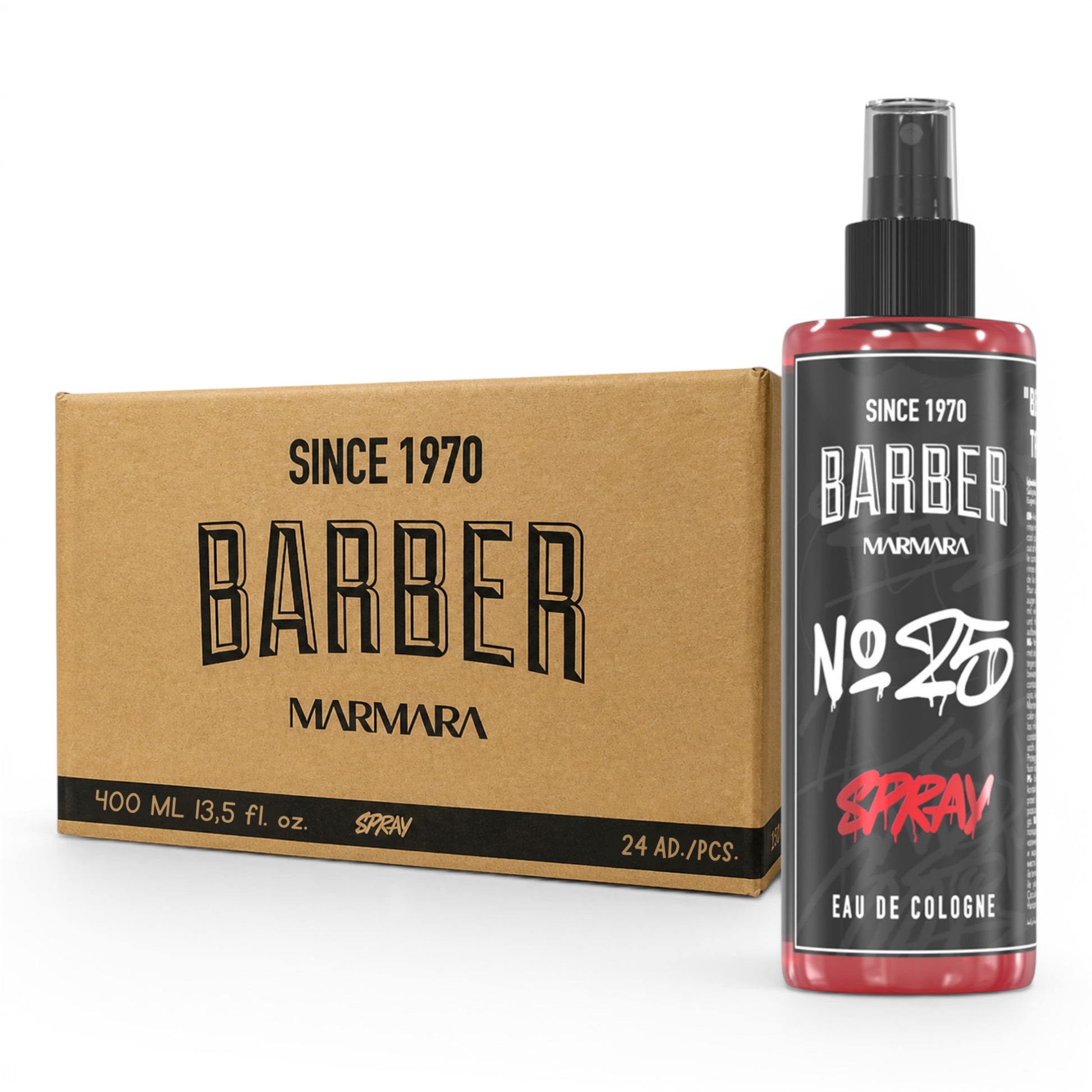 Refreshing Barber Marmara cologne for professional post-shave finishing and everyday grooming.