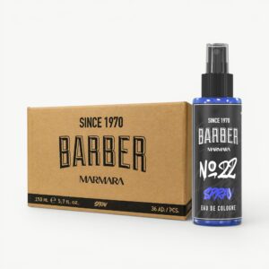 Refreshing Barber Marmara cologne for professional post-shave finishing and everyday grooming.