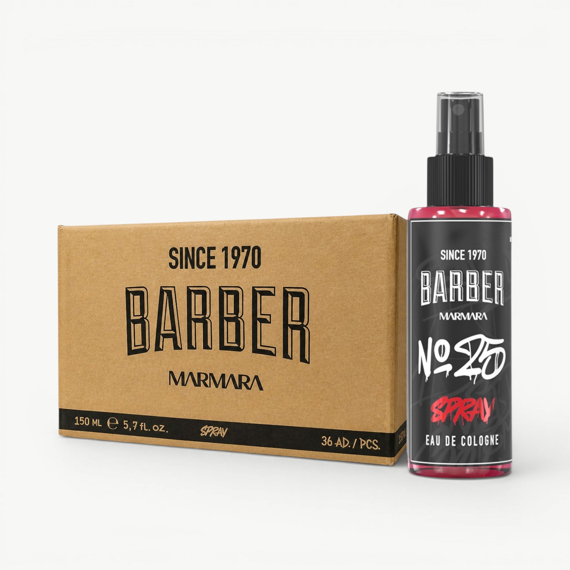 Refreshing Barber Marmara cologne for professional post-shave finishing and everyday grooming.