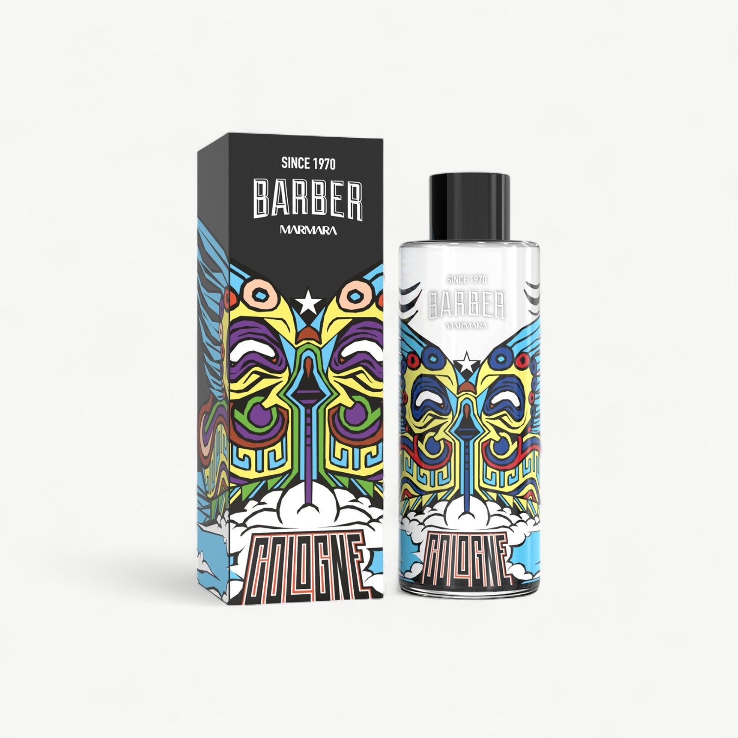 Refreshing Barber Marmara cologne for professional post-shave finishing and everyday grooming.