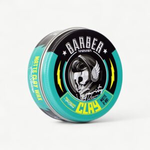 Professional Barber Marmara hair wax with strong hold and a natural matte finish.