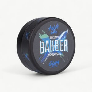 Professional Barber Marmara hair wax with strong hold and a clean, glossy finish.