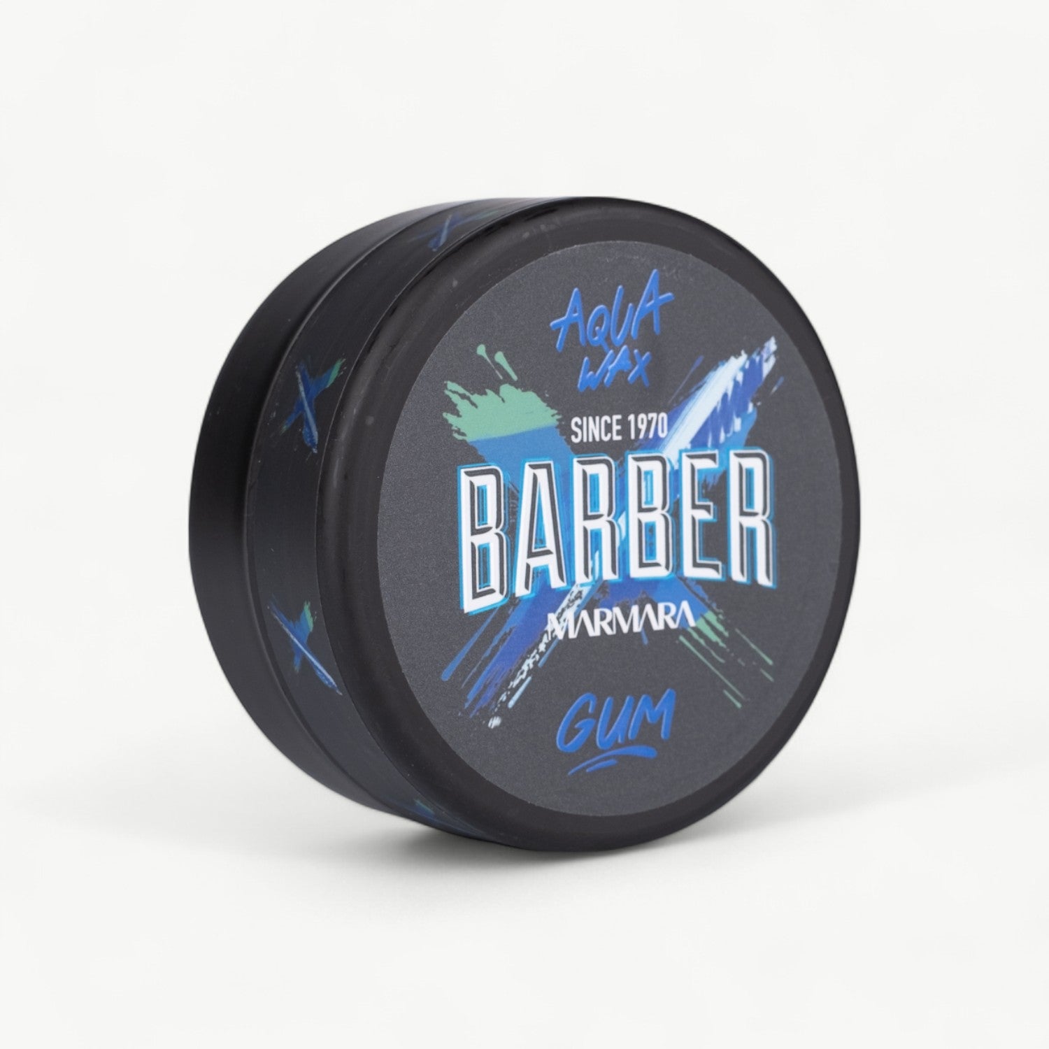 Professional Barber Marmara hair wax with strong hold and a clean, glossy finish.