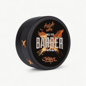 Professional Barber Marmara hair wax with strong hold and a clean, glossy finish.