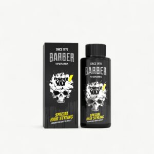 Barber Marmara Skull 20g styling powder for volume, grip and a dry matte finish.