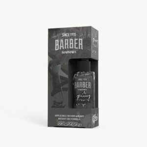 Temporary black colour cream for quick beard, moustache and hair touch-ups.