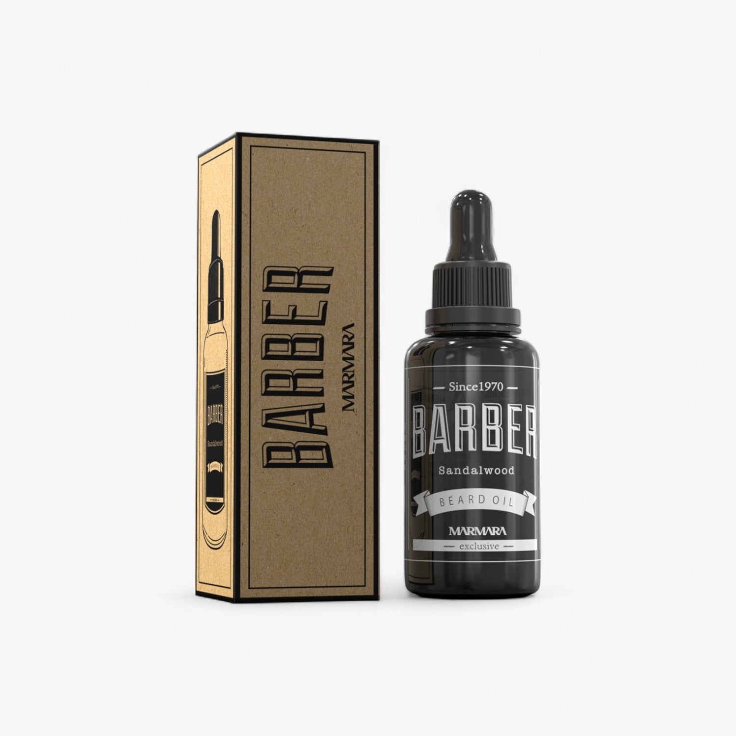 Sandalwood beard oil for softer, more manageable facial hair and a polished finish.