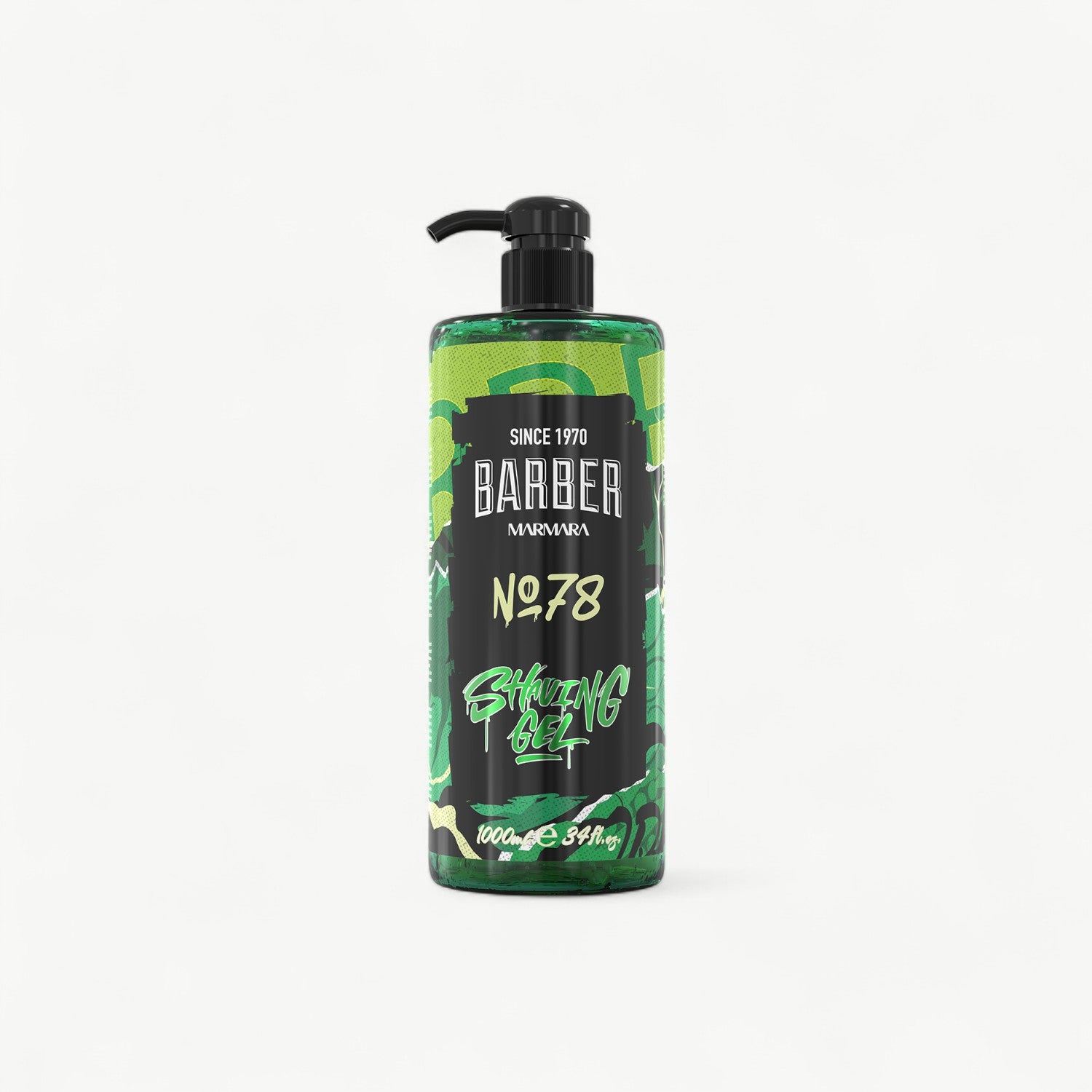Transparent Barber Marmara No.78 shaving gel for precise beard lines and controlled razor work.