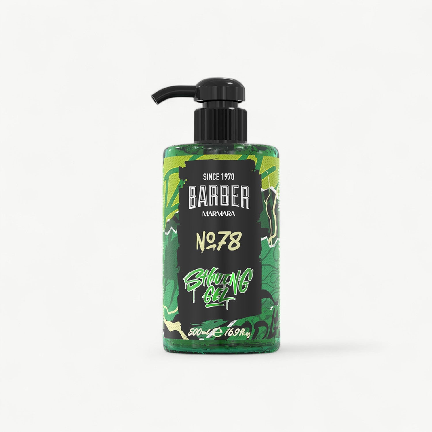 Transparent Barber Marmara No.78 shaving gel for precise beard lines and controlled razor work.