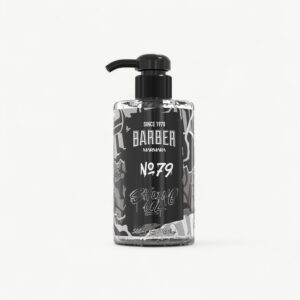 Transparent Barber Marmara No.79 shaving gel for precise beard lines and controlled razor work.