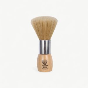 Premium neck brush with ultra-soft synthetic bristles and a sturdy wooden handle for comfortable post-cut clean-up.
