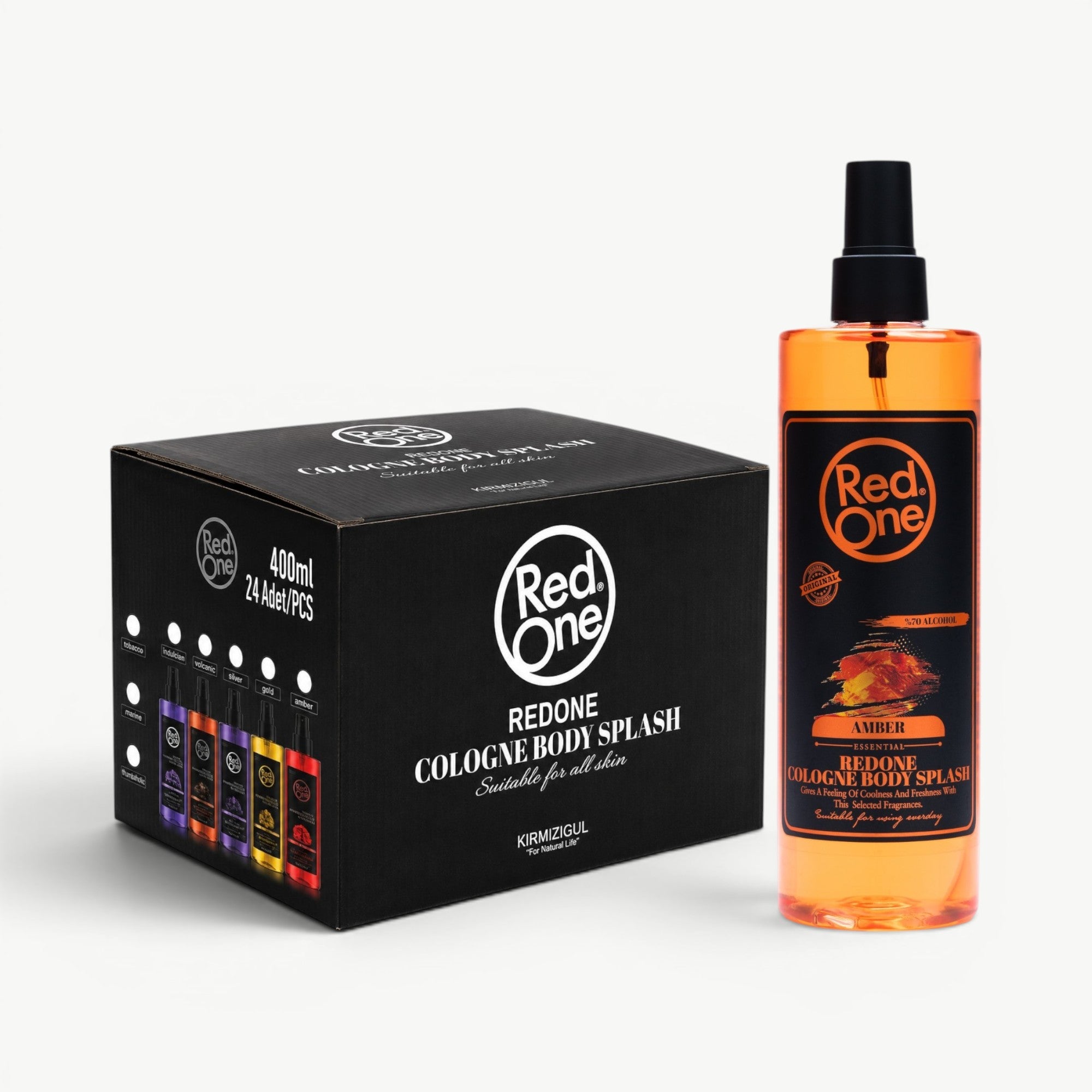 RedOne Amber Body Splash body splash in a professional 400ml spray format.