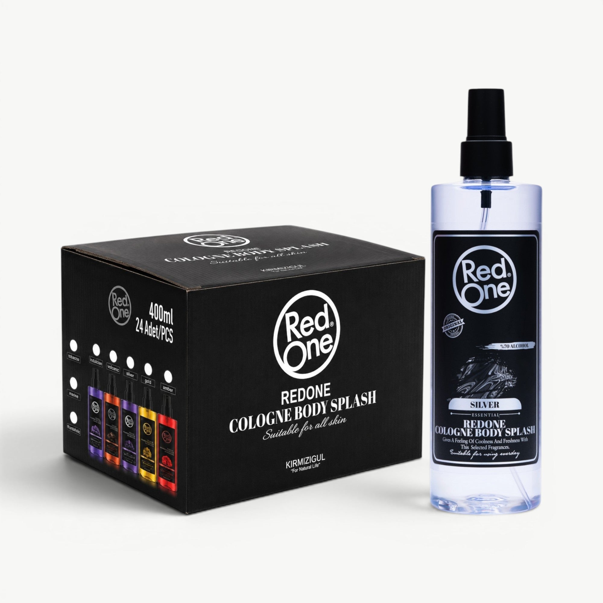 RedOne Silver Body Splash body splash in a professional 400ml spray format.