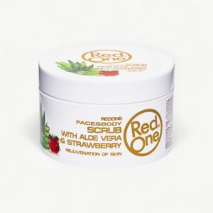 RedOne exfoliating scrub for professional face and body grooming routines.