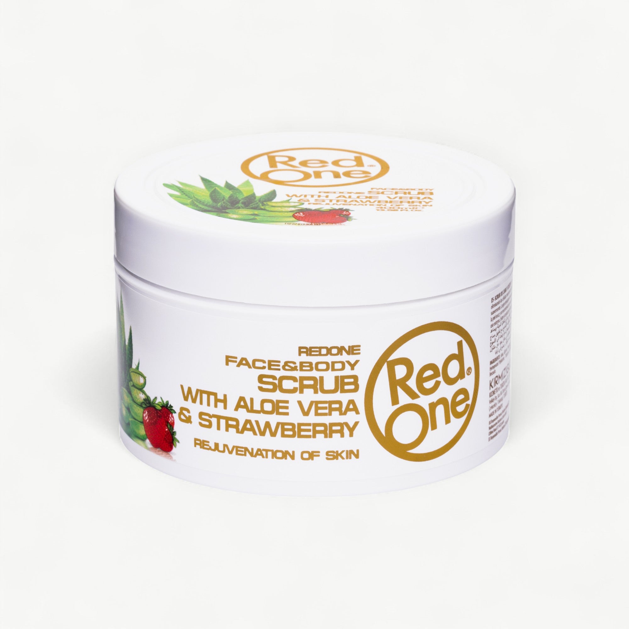 RedOne exfoliating scrub for professional face and body grooming routines.
