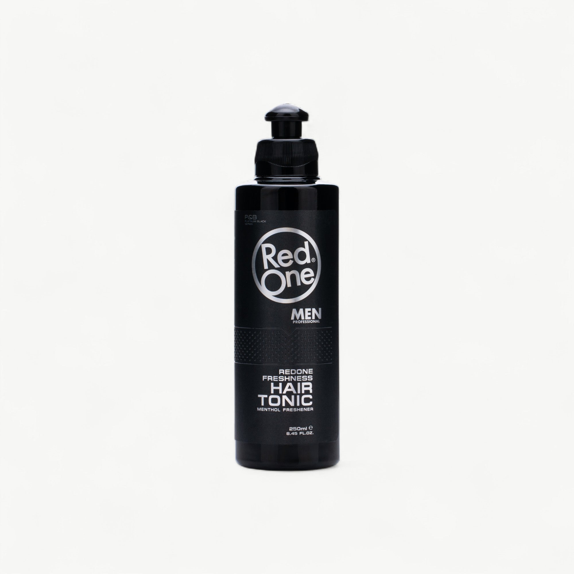 Menthol hair tonic for a fresh-feeling finish after cutting and grooming.