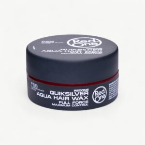 Professional RedOne Aqua Hair Wax Quicksilver styling wax with strong hold and a clean, glossy finish.
