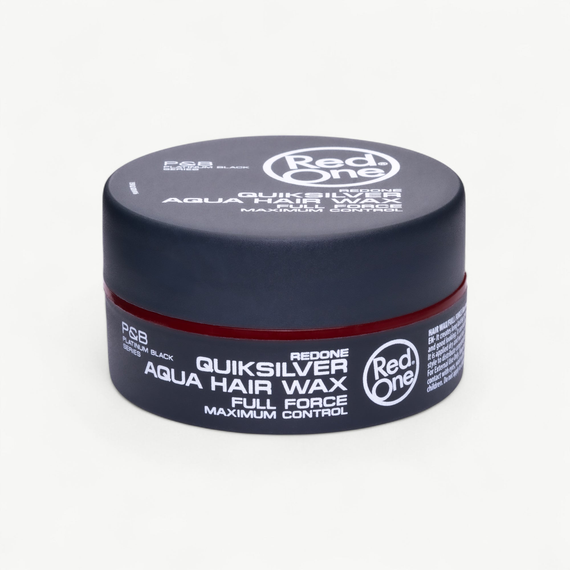 Professional RedOne Aqua Hair Wax Quicksilver styling wax with strong hold and a clean, glossy finish.