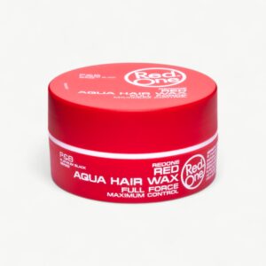 Professional RedOne Aqua Hair Wax Red styling wax with strong hold and a clean, glossy finish.