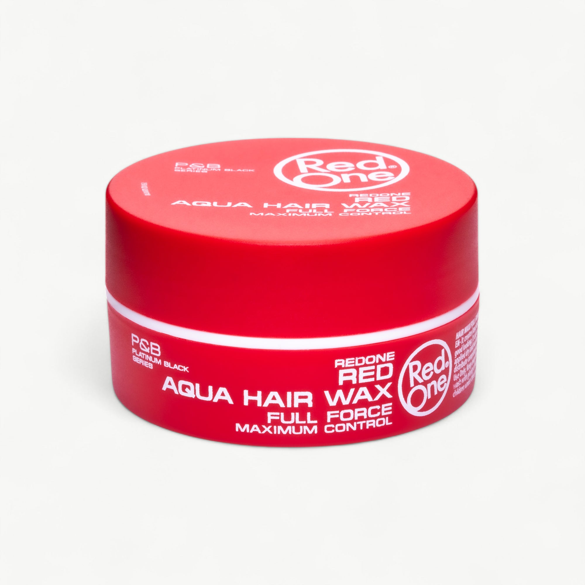 Professional RedOne Aqua Hair Wax Red styling wax with strong hold and a clean, glossy finish.