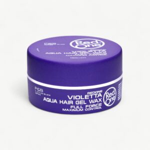 Professional RedOne Aqua Hair Wax Violetta styling wax with strong hold and a clean, glossy finish.