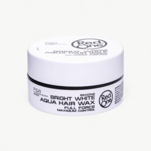 Professional RedOne Aqua Hair Wax White styling wax with strong hold and a clean, glossy finish.