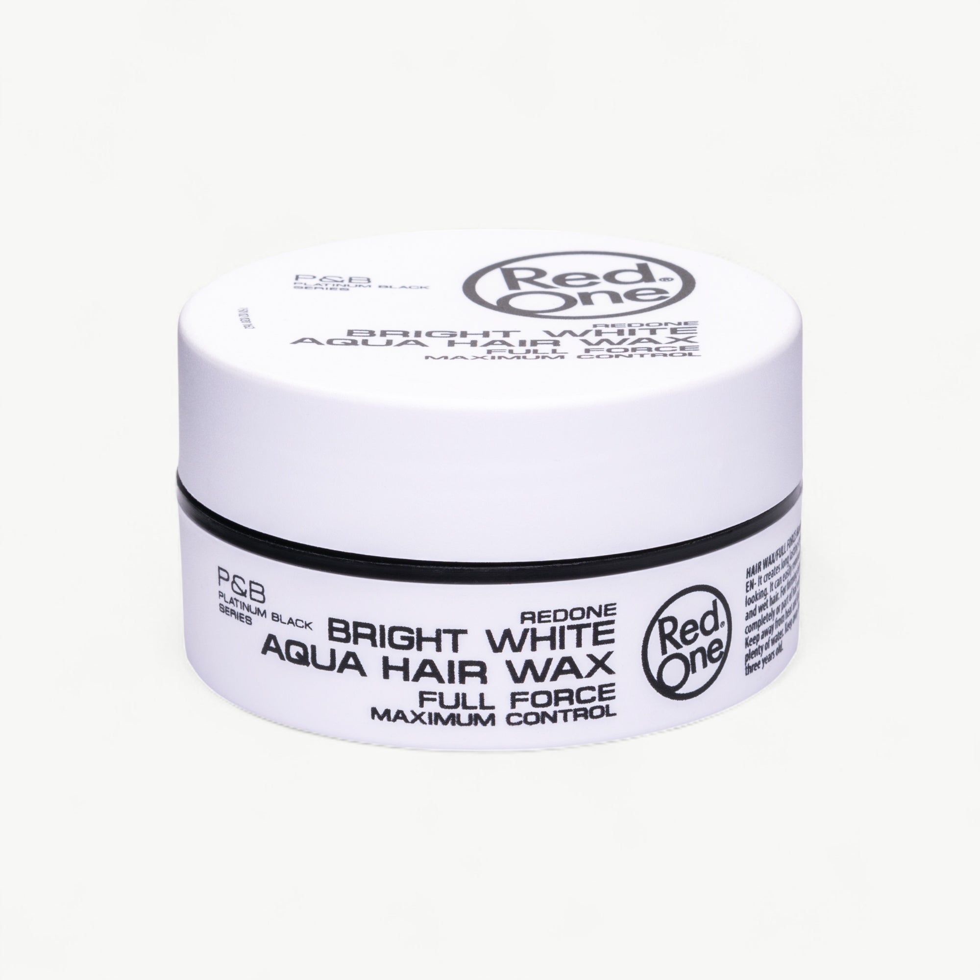 Professional RedOne Aqua Hair Wax White styling wax with strong hold and a clean, glossy finish.