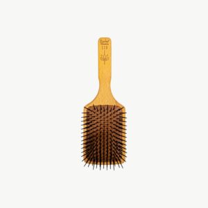 Professional wooden paddle brush for detangling, smoothing and everyday salon finishing.