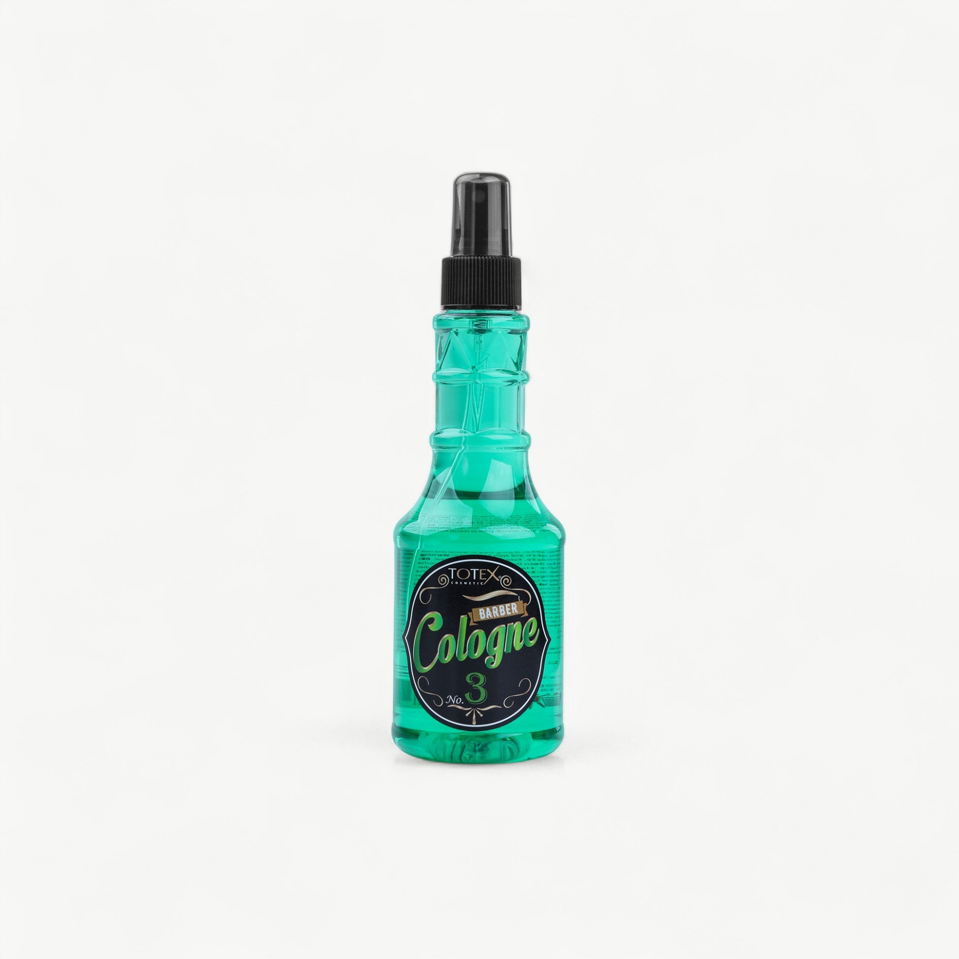 Refreshing Totex Barber Cologne No. 3 for the final stage of a shave or haircut.