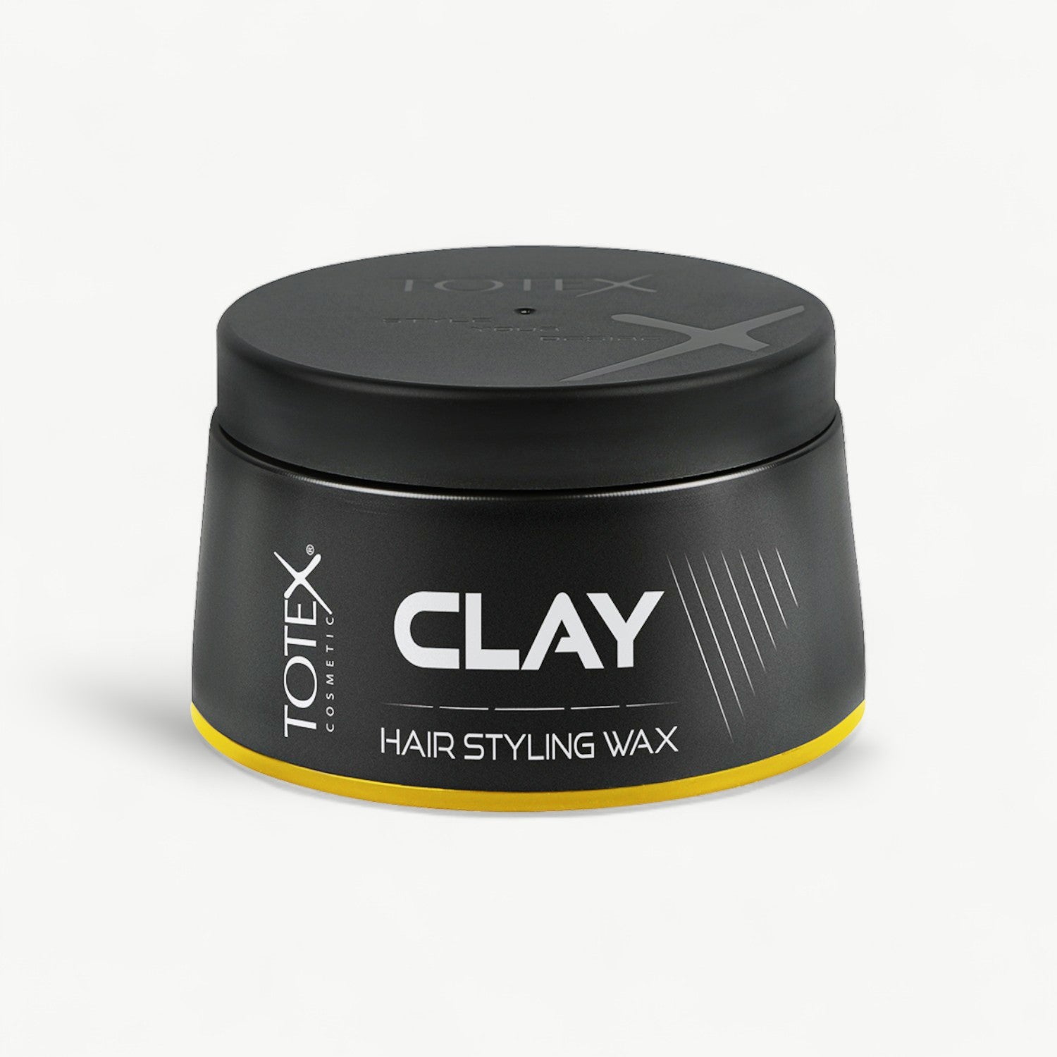 Professional hair wax with firm hold and a textured matte finish.