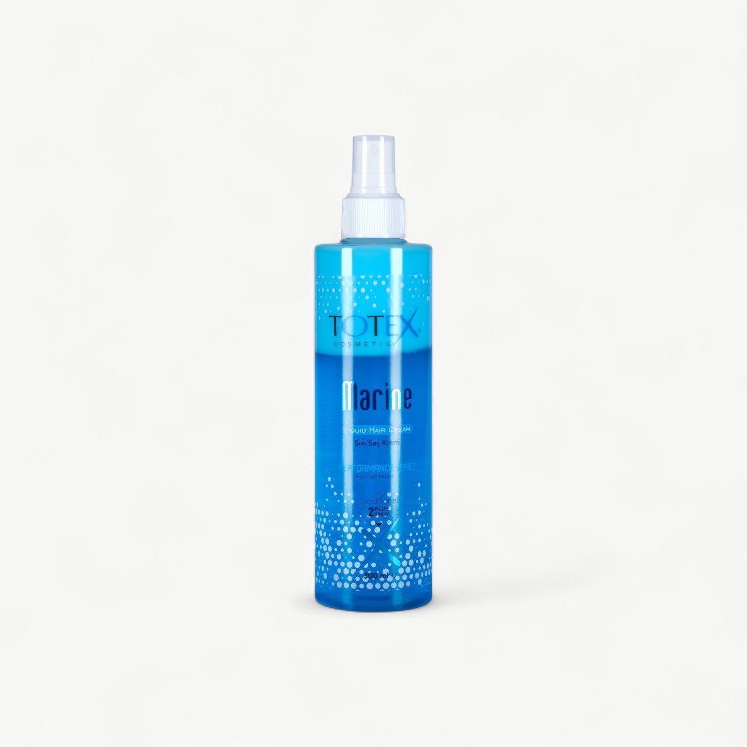 Two-phase Marine leave-in conditioner spray for easier detangling and everyday manageability.