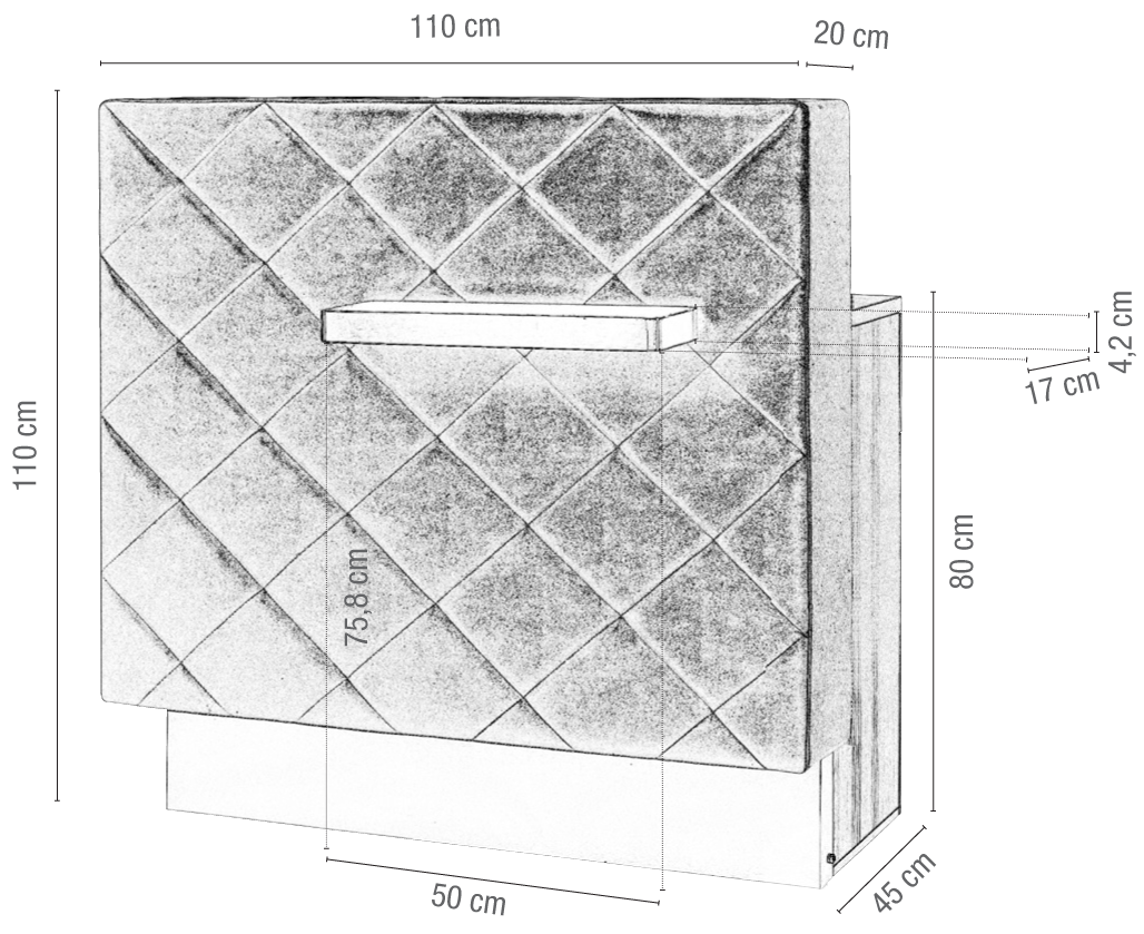SIBEL FIDUCIA Wood Veneer Reception Desk - Image 3