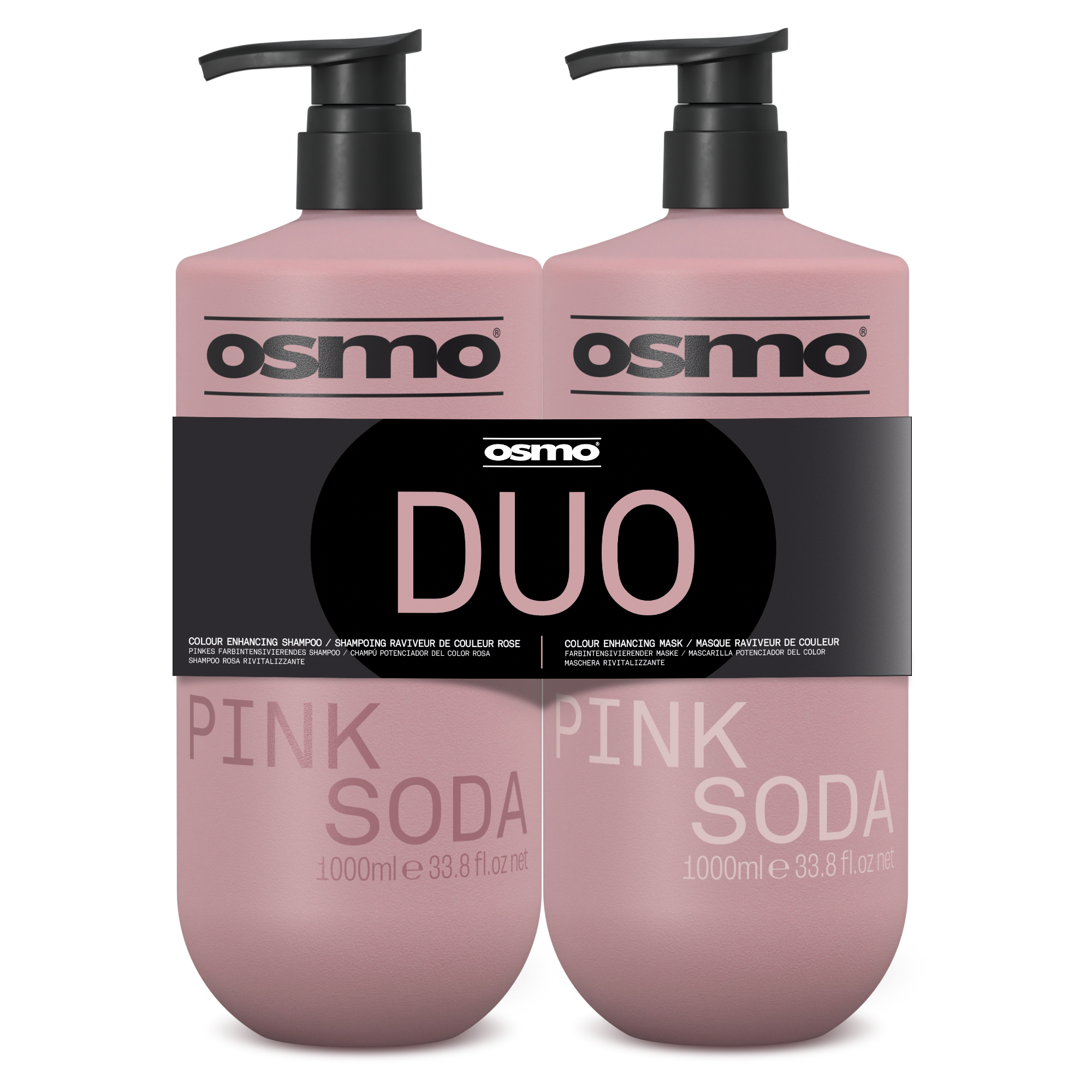Osmo Pink Soda Shampoo And Mask Duo (2x 1000ml) - Image 2