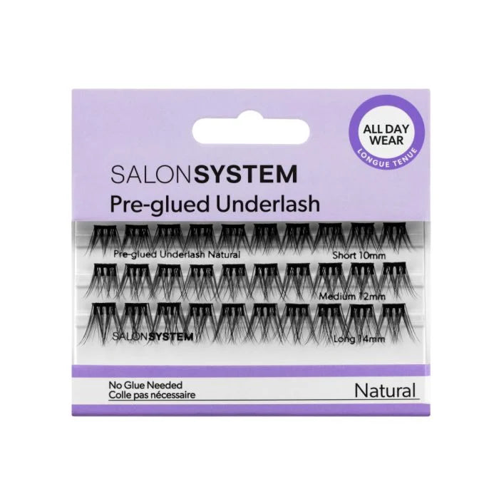 Salon System Underlash Pre Glued Natural Kit