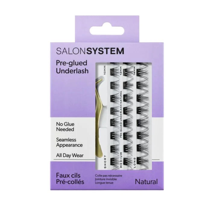 Salon System Underlash Pre Glued Natural Mixed Pack