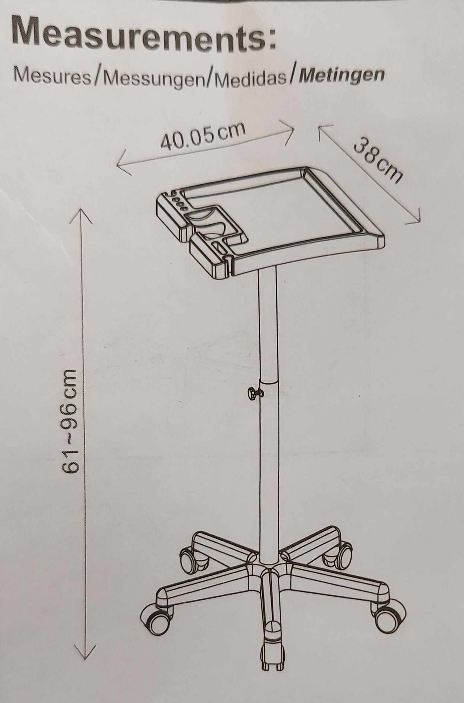 Original Black Hairdressing Service Tint Trolley - Image 2