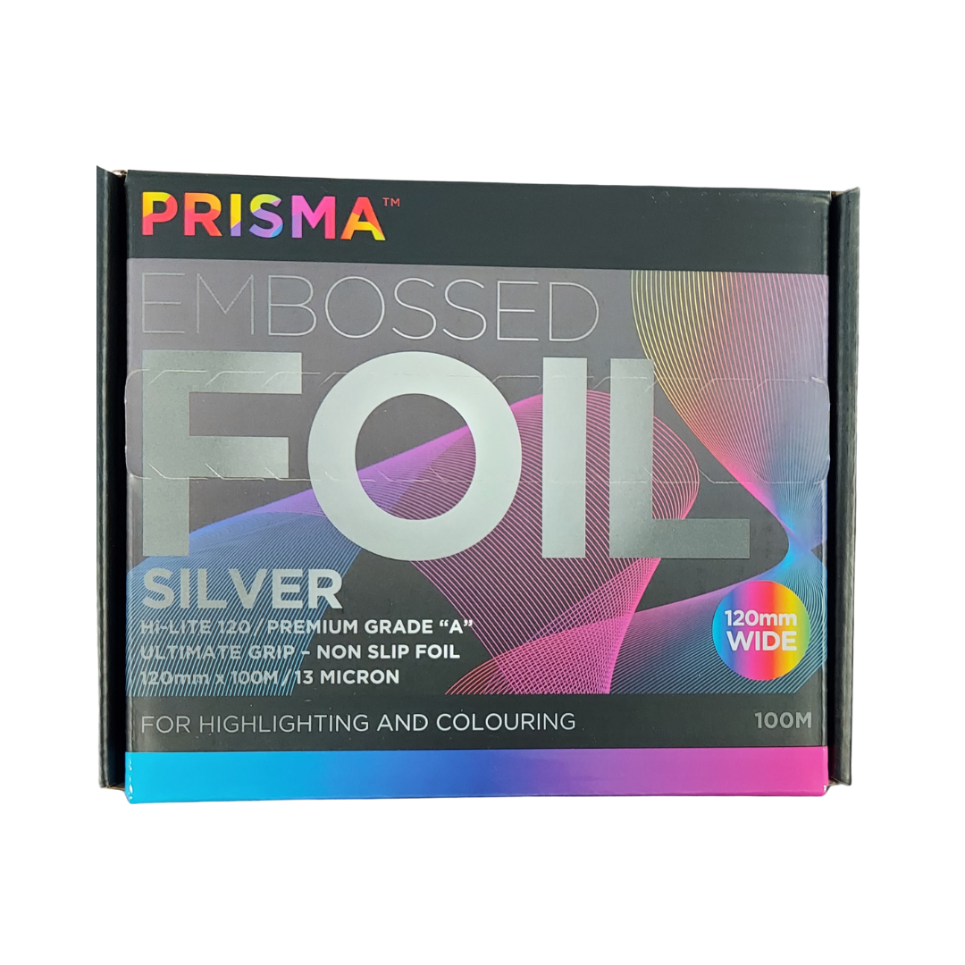 AGENDA PRISMA Embossed Silver Foil 120mm x 100M - Image 2