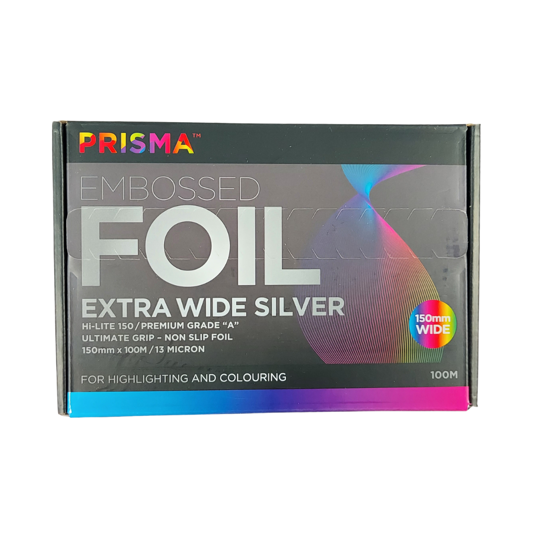 AGENDA PRISMA Embossed EXTRA WIDE Silver Foil 150mm x 100M - Image 2