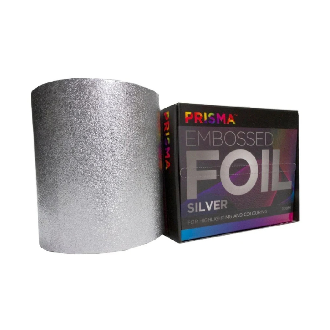AGENDA PRISMA Embossed EXTRA WIDE Silver Foil 150mm x 100M - Image 3