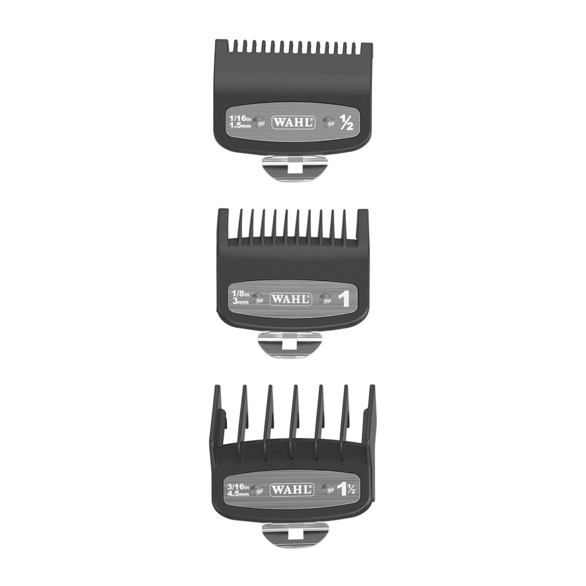 Wahl Premium Cutting Combs pack of 3 (#0.5, 1 & 1.5)