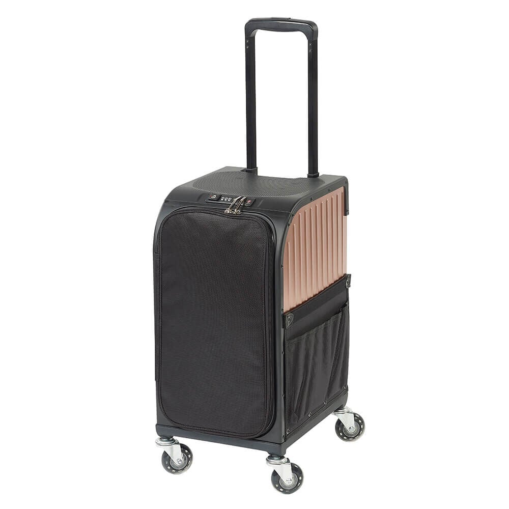 Sibel Rollercoaster Hairdressing Trolley - Rose Gold