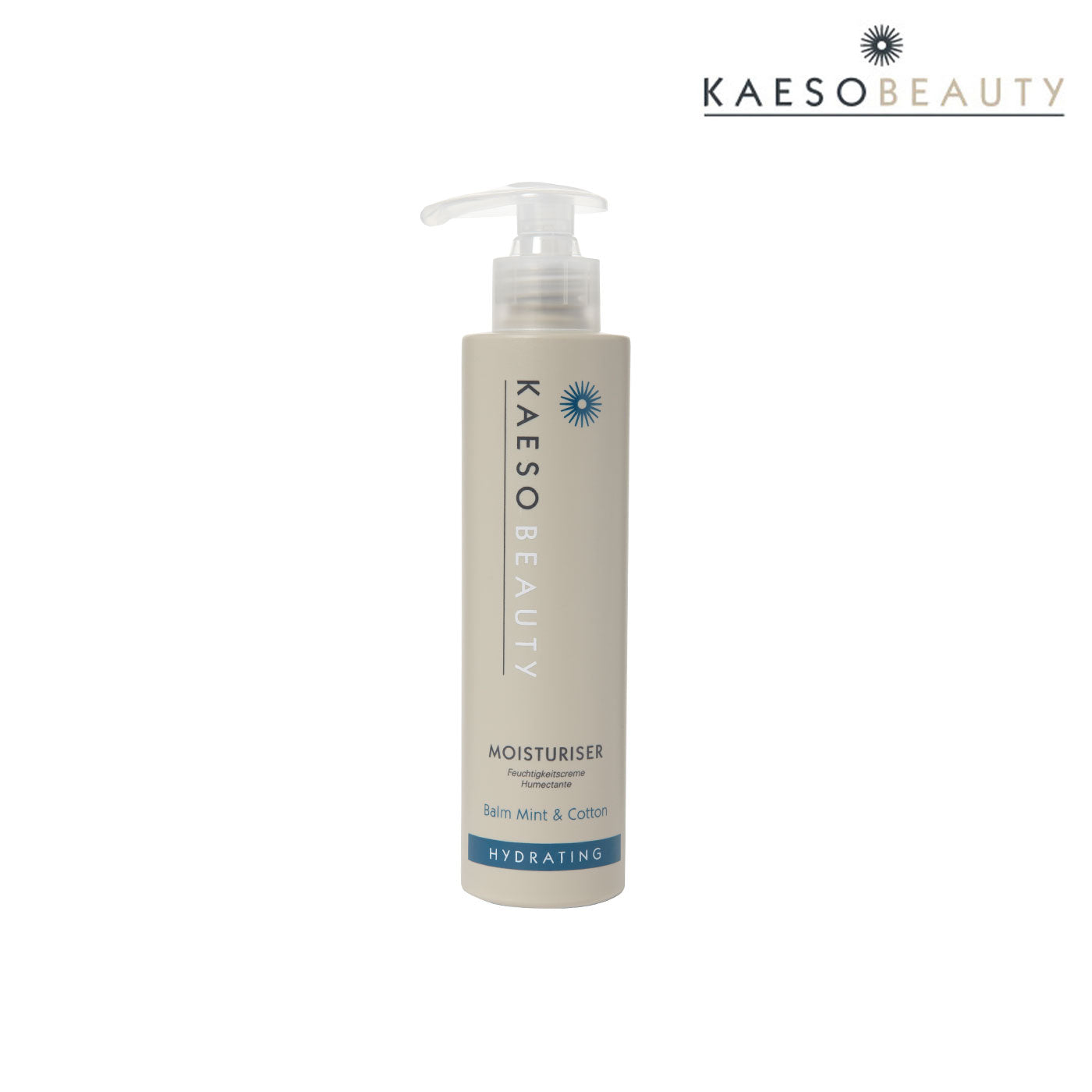Kaeso Hydrating Moisturiser 195ml / 495ml.