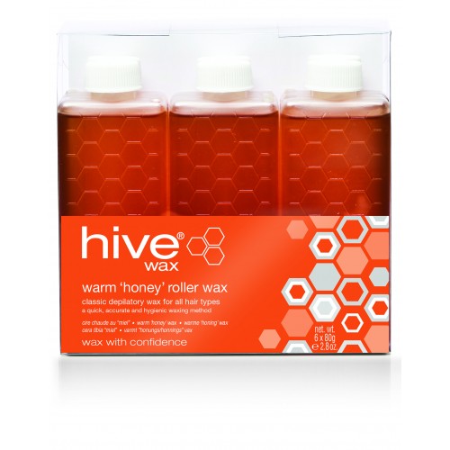 Warm 'Honey' Wax 6 x 80G Hive