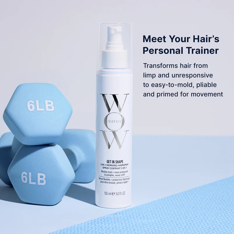Get In Shape 2-in-1 Working Hairspray with Heat Protection - Image 4